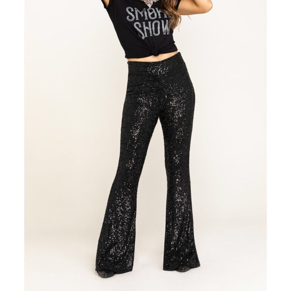Amazing “Show me your Mumu” black sequin pants new with tags. Sold out item!!